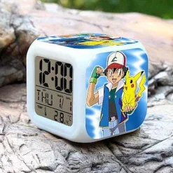 Pkm.store Uhren Und Wecker-Pikachu Pokemon Digitaler Wecker Mit Led Beleuchtung