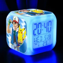 Pkm.store Uhren Und Wecker-Pikachu Pokemon Digitaler Wecker Mit Led Beleuchtung
