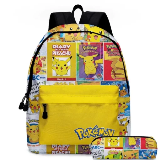 Pkm.store Rucksäcke & Taschen-Pikachu Rucksack Mit Federmappe Im Praktischen Set