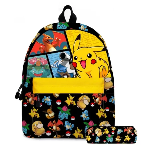 Pkm.store Rucksäcke & Taschen-Pikachu Rucksack Mit Federmappe Im Praktischen Set