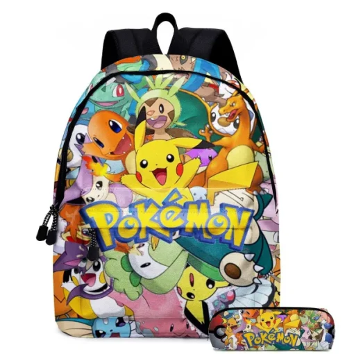 Pkm.store Rucksäcke & Taschen-Pikachu Rucksack Mit Federmappe Im Praktischen Set