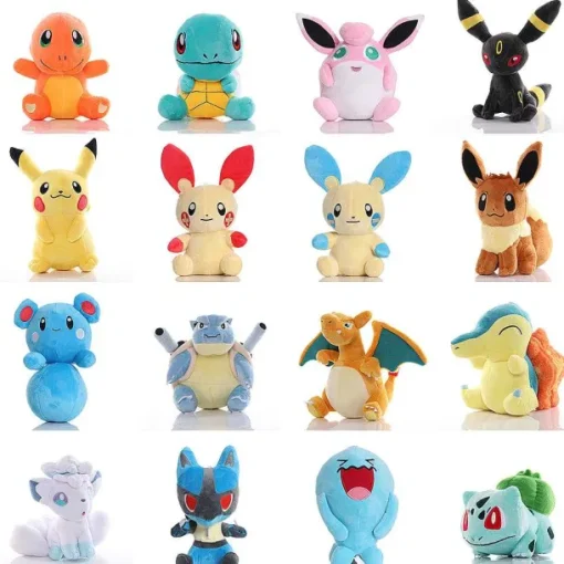 Pkm.store Pokemon Kuscheltiere-Pikachu, Snorlax, Charmander, Mewtwo, Dragonite Etc. Plusch Figur