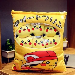 Pkm.store Sonstiges Merchandise-Pikachu Tasche / Kissen Mit 8X Plusch Pikachu