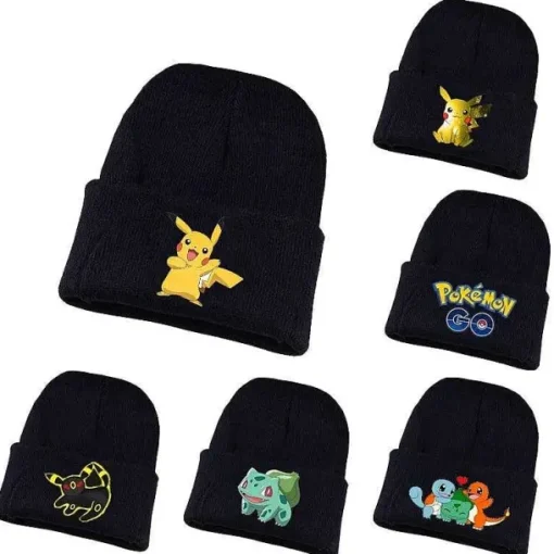 Pkm.store Herbst & Winter-Pikachu Und Pokemon Winter Mützen Im Comic Look