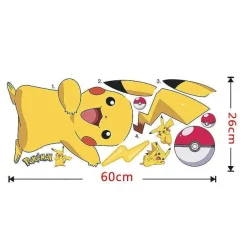 Pkm.store Sonstiges Merchandise-Pikachu Wand Sticker Aufkleber