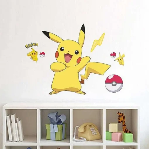 Pkm.store Sonstiges Merchandise-Pikachu Wand Sticker Aufkleber
