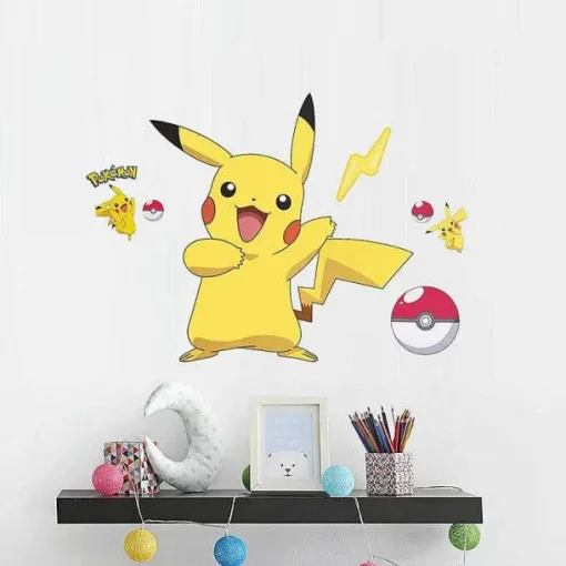 Pkm.store Sonstiges Merchandise-Pikachu Wand Sticker Aufkleber