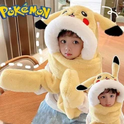 Pkm.store Herbst & Winter-Pikachu Wintermutze Mit Integrierten Schal
