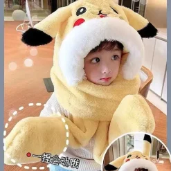 Pkm.store Herbst & Winter-Pikachu Wintermutze Mit Integrierten Schal