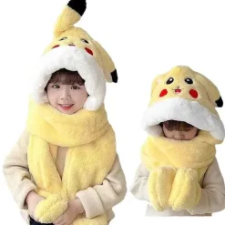 Pkm.store Herbst & Winter-Pikachu Wintermutze Mit Integrierten Schal