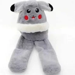 Pkm.store Pokemon Mützen & Caps-Pikachu Wintermutze Mit Integrierten Schal