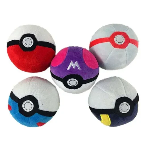 Pkm.store Pokeball & Pokebälle-Plusch Poke Ball (4 Zur Auswahl)