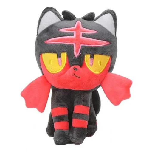 Pkm.store Pokemon Kuscheltiere-Plusch Pokemon (Ca. 18-20Cm) (Litten, Rowlet, Popplio, Alola, Vulpix, Mimikyu)