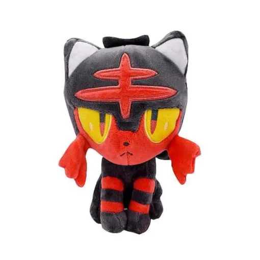 Pkm.store Pokemon Kuscheltiere-Plusch Pokemon (Ca. 18-20Cm) (Litten, Rowlet, Popplio, Alola, Vulpix, Mimikyu)