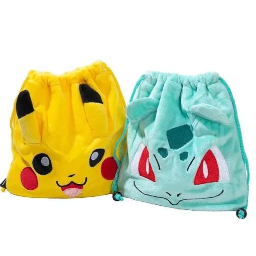 Pkm.store Sonstiges Merchandise-Plusch Tasche Mit Kordel In Pokemon Motiven