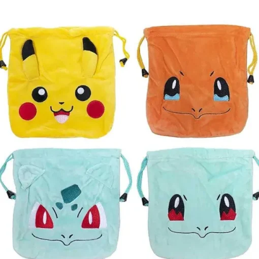 Pkm.store Sonstiges Merchandise-Plusch Tasche Mit Kordel In Pokemon Motiven