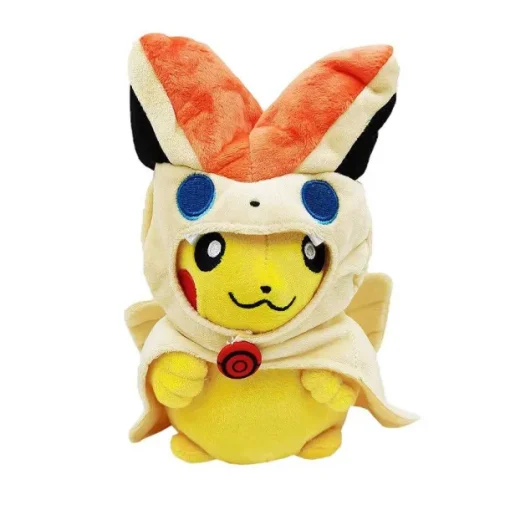 Pkm.store Pokemon Kuscheltiere-Pluschfigur Pokemon Pikachu Verkleidet Als Victini, Ca. 20 Cm