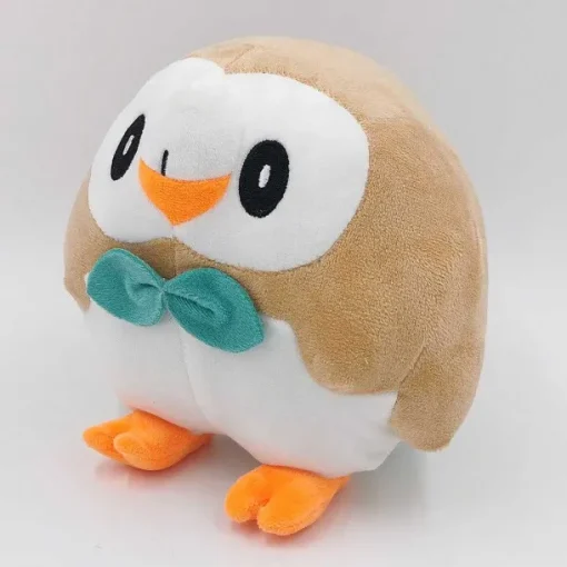 Pkm.store Pokemon Kuscheltiere-Pluschfigur Pokemon Rowlet Bauz, Ca. 17 Cm