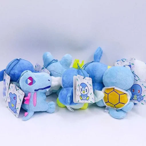 Pkm.store Pokemon Kuscheltiere-Pluschfiguren 7Er Set Pokemon Mit Plinfa, Ottaro, Hydropi, Froxy, Karnimani, Schiggy