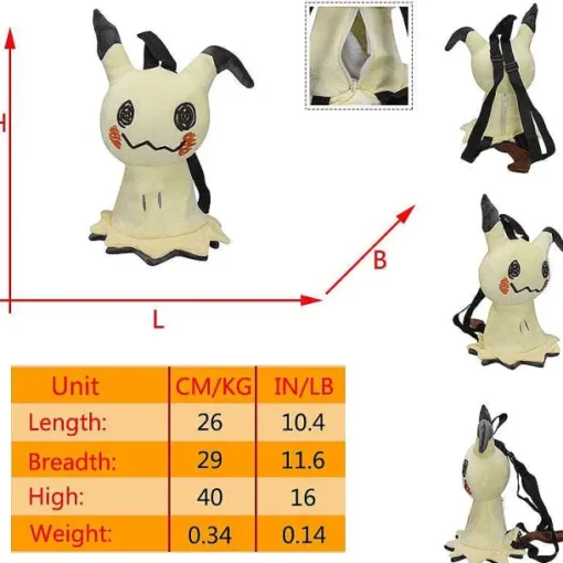 Pkm.store Rucksäcke & Taschen-Pluschige Taschen Und Rucksäcke Mit Pokemon Motiven