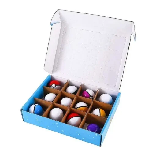 Pkm.store Pokemon Spielzeug-Poke Ball Geschenk Set Mit 12 Ballen Und Figuren