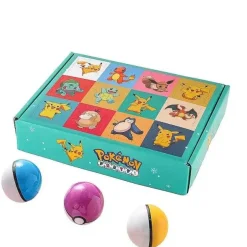 Pkm.store Pokemon Spielzeug-Poke Ball Geschenk Set Mit 12 Ballen Und Figuren