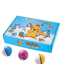 Pkm.store Pokeball & Pokebälle-Poke Ball Geschenk Set Mit 12 Ballen Und Figuren