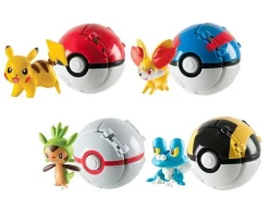 Pkm.store Pokemon Spielzeug-Poke Ball Set Mit 12 Stk. Pokebällen Und Pokemon Figuren