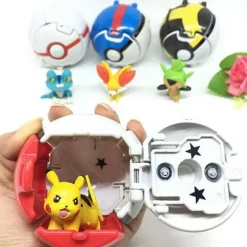 Pkm.store Pokemon Spielzeug-Poke Ball Set Mit 12 Stk. Pokebällen Und Pokemon Figuren