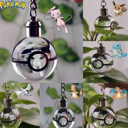 Pkm.store Sonstiges Merchandise-Pokeball Anhanger Mit Pokemon Motiven Und Farbwechsel
