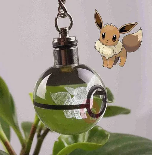 Pkm.store Sonstiges Merchandise-Pokeball Anhanger Mit Pokemon Motiven Und Farbwechsel