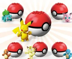 Pkm.store Pokemon Spielzeug-Pokeball Baustein Mit Pokemon Figur - Verschiedene Motive