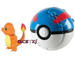 Pkm.store Pokeball & Pokebälle-Pokeball Mit Figur - Viele Verschiedene Motive Zur Auswahl
