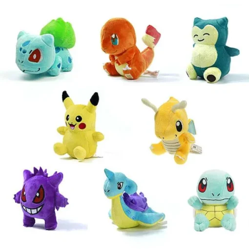 Pkm.store Pokemon Kuscheltiere-Pokeball Pokemon Plusch Figuren (15 Verschiedene Zur Auswahl)