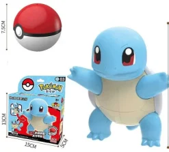 Pkm.store Pokemon Spielzeug-Pokeball Spielzeug Mit Figur (Gengar, Pikachu, Glumanda, Bisasam, Schiggy, Enton, Mew, Evoli Etc.)