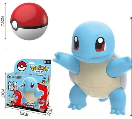 Pkm.store Pokemon Spielzeug-Pokeball Spielzeug Mit Figur (Gengar, Pikachu, Glumanda, Bisasam, Schiggy, Enton, Mew, Evoli Etc.)