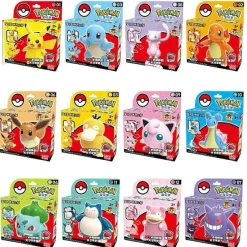 Pkm.store Pokemon Spielzeug-Pokeball Spielzeug Mit Figur (Gengar, Pikachu, Glumanda, Bisasam, Schiggy, Enton, Mew, Evoli Etc.)