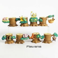 Pkm.store Pokemon Figuren-Pokemon 8 Figuren Baumhaus Figuren Set