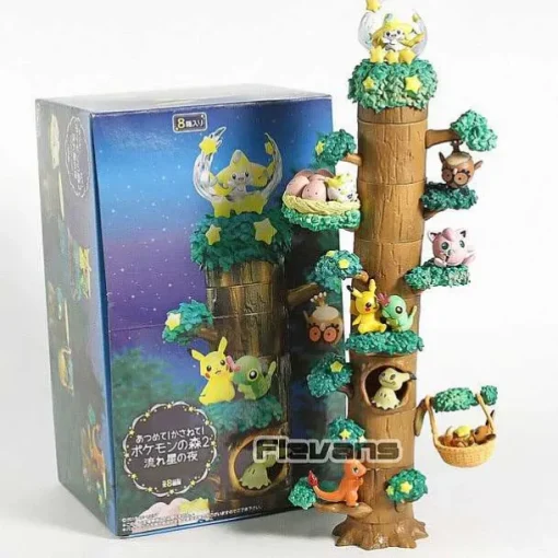 Pkm.store Pokemon Figuren-Pokemon 8 Figuren Baumhaus Figuren Set