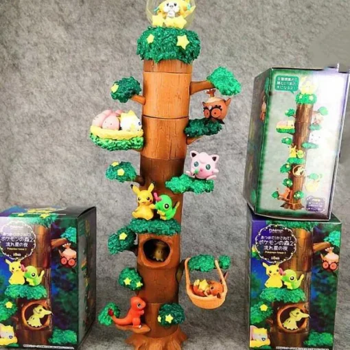Pkm.store Pokemon Figuren-Pokemon 8 Figuren Baumhaus Figuren Set