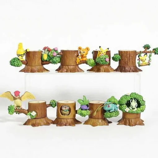 Pkm.store Pokemon Figuren-Pokemon 8 Figuren Baumhaus Figuren Set