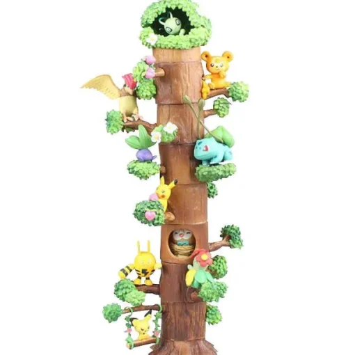 Pkm.store Pokemon Figuren-Pokemon 8 Figuren Baumhaus Figuren Set