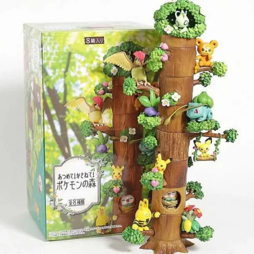 Pkm.store Pokemon Figuren-Pokemon 8 Figuren Baumhaus Figuren Set
