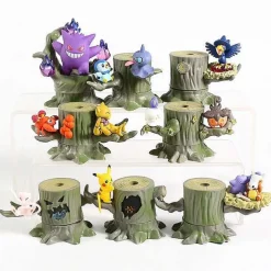 Pkm.store Pokemon Figuren-Pokemon 8 Figuren Baumhaus Figuren Set