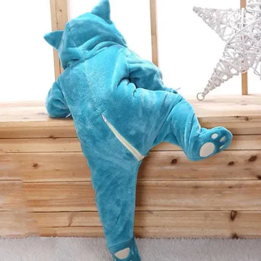 Pkm.store Herbst & Winter-Pokemon Baby Pyjama Schlafanzug Im Susen Relaxo Snorlax Look