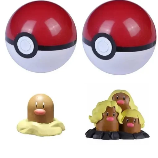 Pkm.store Pokemon Figuren-Pokemon Ball Mit Figur - Viele Motive