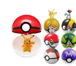 Pkm.store Pokeball & Pokebälle-Pokemon Ball Set 12 Stk. Pokebälle Mit 24 Pokemon Figuren