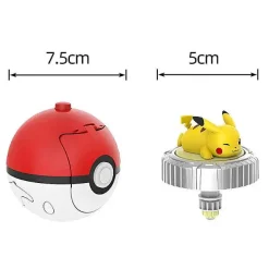 Pkm.store Pokeball & Pokebälle-Pokemon Ball Spinning Spielzeug Pokeball Mit Figur