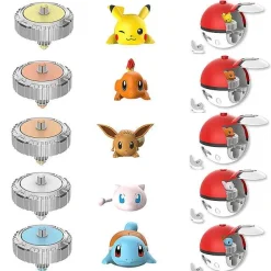 Pkm.store Pokeball & Pokebälle-Pokemon Ball Spinning Spielzeug Pokeball Mit Figur