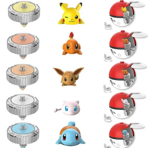 Pkm.store Pokeball & Pokebälle-Pokemon Ball Spinning Spielzeug Pokeball Mit Figur